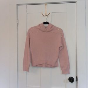 Tahari Pearl Knit Hooded Sweater